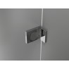 Mexen Lunar halbrunde Duschkabine schwenkbar links 100 x 90 cm, transparent, Chrom - 833-100L-090P-01-00
