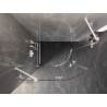 Mexen Lunar halbrunde Duschkabine mit Schwingtür links 100 x 70 cm, transparent, weiß - 833-100L-070P-20-00
