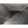 Mexen Lunar, halbrunde Duschkabine, links 80 x 70 cm, transparent, gebürstetes Gold - 833-080L-070P-55-00