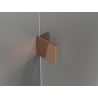 Mexen Lunar Halbrunde Duschkabine schwenkbar 100 x 100 cm, transparent, Roségold - 833-100L-100P-60-00