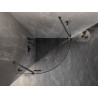 Mexen Lunar Duschkabine halbrund schwenkbar 100 x 100 cm, transparent, gebürstet gun grau - 833-100L-100P-66-00