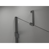 Mexen Lunar Duschkabine halbrund schwenkbar 100 x 100 cm, transparent, gebürstet gun grau - 833-100L-100P-66-00