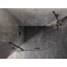 Mexen Lunar Duschkabine halbkreisförmig schwenkbar links 100 x 90 cm, transparent, schwarz - 833-100L-090P-70-00