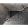Mexen Lunar Duschkabine halbkreisförmig schwenkbar links 100 x 70 cm, transparent, gebürstet gun gray - 833-100L-070P-66-00