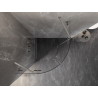 Mexen Lunar Halbkreis-Duschkabine mit schwenkbarer Tür 70 x 70 cm, transparent, gebürstetes Nickel - 833-070L-070P-97-00