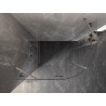 Mexen Lunar Halbrunde Duschkabine mit linker Schwenktür 90 x 70 cm, transparent, gebürstetes Nickel - 833-090L-070P-97-00