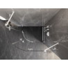 Mexen Lunar Runddusche Klappbar Rechts 100 x 80 cm, Transparent, Weiß - 833-100P-080L-20-00