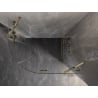 Mexen Lunar Duschkabine halbrund schwenkbar rechts 90 x 80 cm, transparent, Gold - 833-090P-080L-50-00