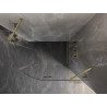 Mexen Lunar Halbkreis-Duschkabine schwenkbar rechts 100 x 80 cm, transparent, gebürstetes Gold - 833-100P-080L-55-00