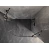 Mexen Lunar Viertelkreis-Duschkabine schwenkbar rechts 80 x 70 cm, transparent, Gun Metal - 833-080P-070L-95-00
