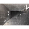 Mexen Lunar L Fünfeck-Duschkabine, nach links öffnend, 90 x 80 cm, transparent, weiß - 831L-090L-080P-20-00-L