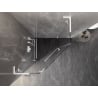 Mexen Lunar L Fünfeck-Duschkabine mit linker Drehtür 90 x 90 cm, transparent, weiß - 831L-090L-090P-20-00-L