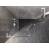 Mexen Lunar L fünfeckige Duschkabine schwenkbar links 100 x 80 cm, transparent, weiß - 831L-100L-080P-20-00-L