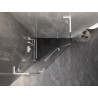 Mexen Lunar L Fünfeck-Duschkabine, links öffnend, 100 x 100 cm, transparent, weiß - 831L-100L-100P-20-00-L