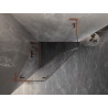 Mexen Lunar L Fünfeckige, schwenkbare Duschkabine links 100 x 100 cm, transparent, gebürstetes Kupfer - 831L-100L-100P-65-00-L