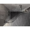 Mexen Lunar L fünfeckige Duschkabine schwenkbar links 100x100 cm transparent, gun gray gebürstet - 831L-100L-100P-66-00-L