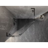 Mexen Lunar L fünfeckige linke Duschkabine zum Schwenken 90 x 90 cm, transparent, schwarz - 831L-090L-090P-70-00-L