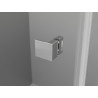 Mexen Lunar L fünfeckige Duschkabine mit rechter Schwenktür 80 x 90 cm, transparent, Chrom - 831L-080P-090L-01-00-P