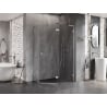 Mexen Lunar L Fünfeck-Duschkabine rechts schwenkbar 90 x 80 cm, transparent, chrom - 831L-090P-080L-01-00-P