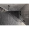 Mexen Lunar L Fünfeck-Duschkabine rechts öffnend 100x100 cm transparent Gun Gray gebürstet - 831L-100P-100L-66-00-P