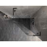 Mexen Lunar L fünfeckige Duschkabine, rechts öffnend, 100 x 100 cm, transparent, schwarz - 831L-100P-100L-70-00-P