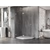 Mexen Lunar Eckduschkabine links schwenkbar 90 x 80 cm, transparent, chrom - 831-090L-080P-01-00-L
