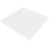 Mexen Flow quadratische Duschwanne Slim 90 x 90 cm, weiß glänzend - 46S109090