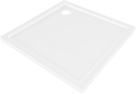 Mexen Flow Duschwanne quadratisch Slim 100 x 100 cm, weiß glänzend - 46S101010
