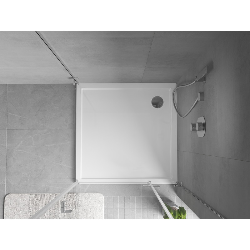Mexen Flow Duschwanne quadratisch Slim 120 x 120 cm, weiß glänzend - 46S101212