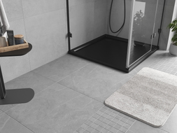 Mexen Flow Quadrat-Duschwanne Slim 100 x 100 cm, Schwarz matt - 46S701010