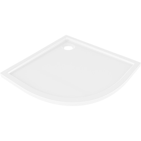 Mexen Flow Duschwanne Halbrund Slim 90 x 90 cm, Weiß Glanz - 46Q109090