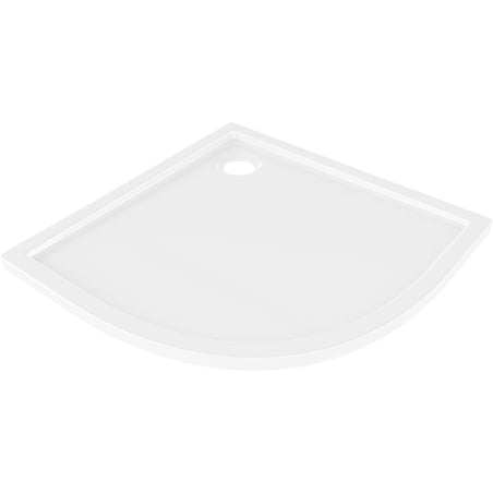 Mexen Flow Duschwanne Halbrund Slim 100 x 100 cm, weiß glänzend - 46Q101010