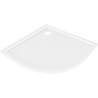 Mexen Flow Duschwanne Halbkreis Slim 80 x 80 cm, weiß glänzend - 46Q108080