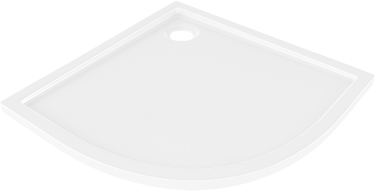 Mexen Flow Duschwanne Halbkreis Slim 80 x 80 cm, weiß glänzend - 46Q108080