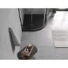 Mexen Flow Duschwanne Halbrund Slim 80 x 80 cm, Schwarz Matt - 46Q708080