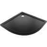 Mexen Flow Duschwanne Halbrund Slim 90 x 90 cm, Schwarz Matt - 46Q709090
