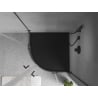 Mexen Flow Duschwanne Halbrund Slim 90 x 90 cm, Schwarz Matt - 46Q709090