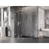 Mexen Lunar L Halbkreis-Duschkabine schwenkbar links 100 x 90 cm, transparent, weiß - 833L-100L-090P-20-00