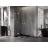 Mexen Lunar L Runddusche mit Klapptür 90 x 90 cm, transparent, gold - 833L-090L-090P-50-00