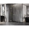 Mexen Lunar L Runddusche mit Klapptür 90 x 90 cm, transparent, gold - 833L-090L-090P-50-00