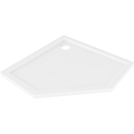 Mexen Flow Fünfeck-Duschwanne Slim 80 x 80 cm, weiß glänzend - 46P108080