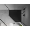 Mexen Flow Fünfeck-Duschtasse Slim 80 x 80 cm, Schwarz Matt - 46P708080