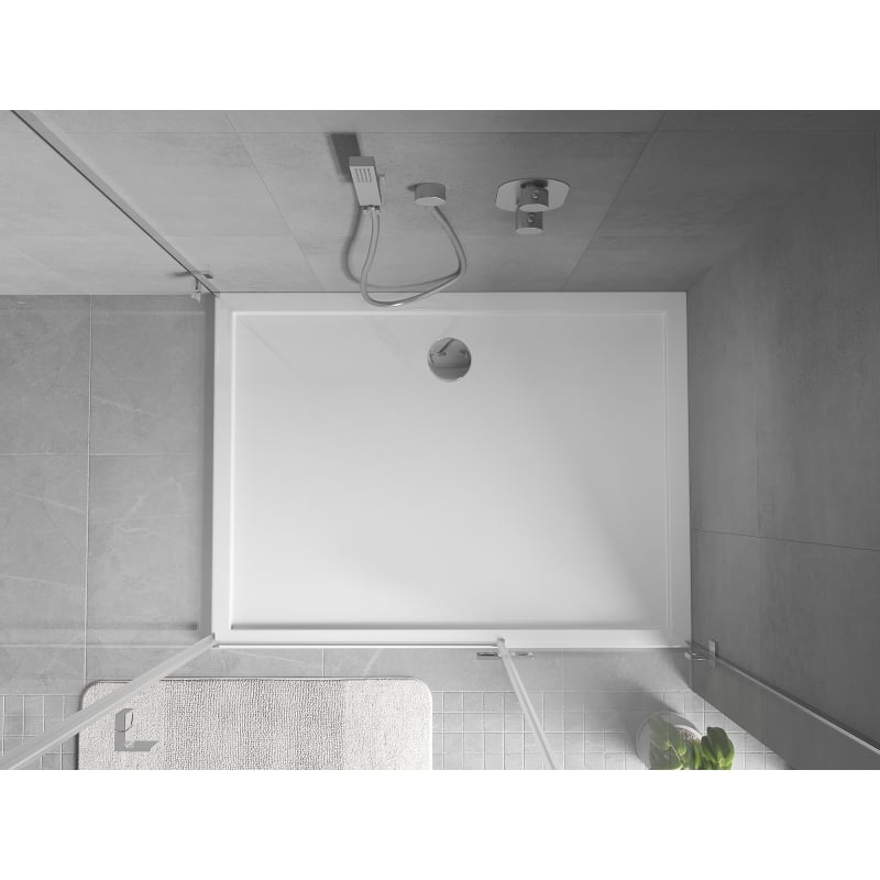 Mexen Flow rechteckige Duschwanne Slim 120 x 70 cm, weiß glänzend - 46R107012