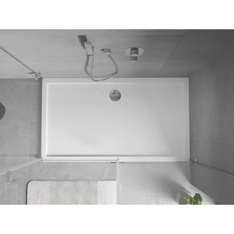 Mexen Flow rechteckige Duschwanne slim 150 x 90 cm, weiß glänzend - 46R109015