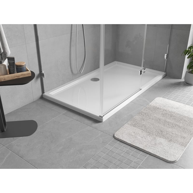 Mexen Flow rechteckige flache Duschwanne 160 x 90 cm, weiß glänzend - 46R109016