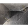 Mexen Lunar fünfseitige, schwenkbare linke Duschkabine 100 x 80 cm, transparent, gebürstetes Gold - 831-100L-080P-55-00-L