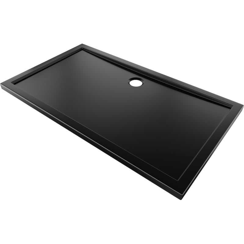 Mexen Flow rechteckige Duschwanne slim 140 x 70 cm, schwarzmatt - 46R707014