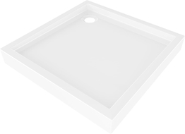 Mexen Flow+ Duschwanne quadratisch 80 x 80 cm, weiß glänzend - 46S108080H