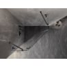 Mexen Lunar Fünfeck-Duschkabine klappbar links 90 x 90 cm, transparent, gebürstet gun gray - 831-090L-090P-66-00-L