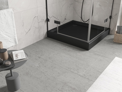 Mexen Flow+ Duschwanne quadratisch 80 x 80 cm, schwarz matt - 46S708080H